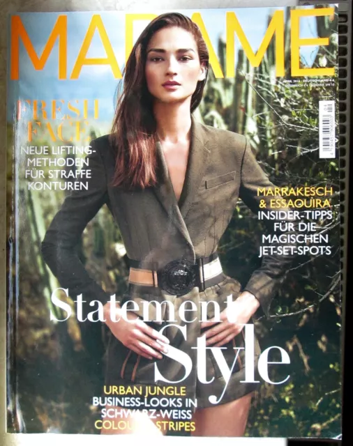 Madame Mode Fashion Zeitschrift Heft Ausgabe April 04/2016