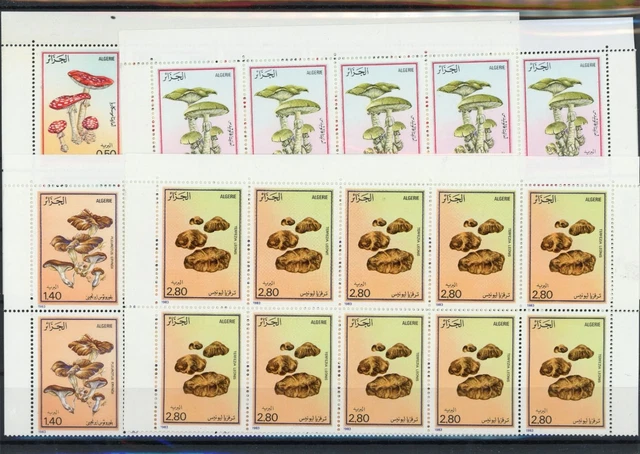 Algerien Zwanzigerbogen 827-830 postfrisch Pilze #JO668