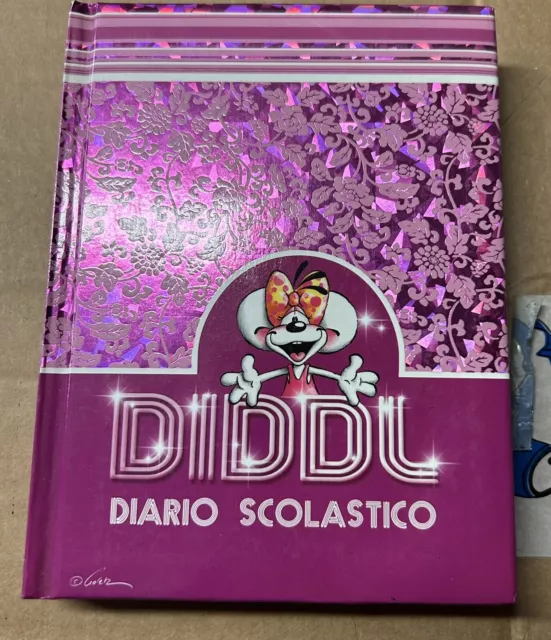 Rarissimo diario scolastico con adesivi Diddl nuovo vintage da collezione