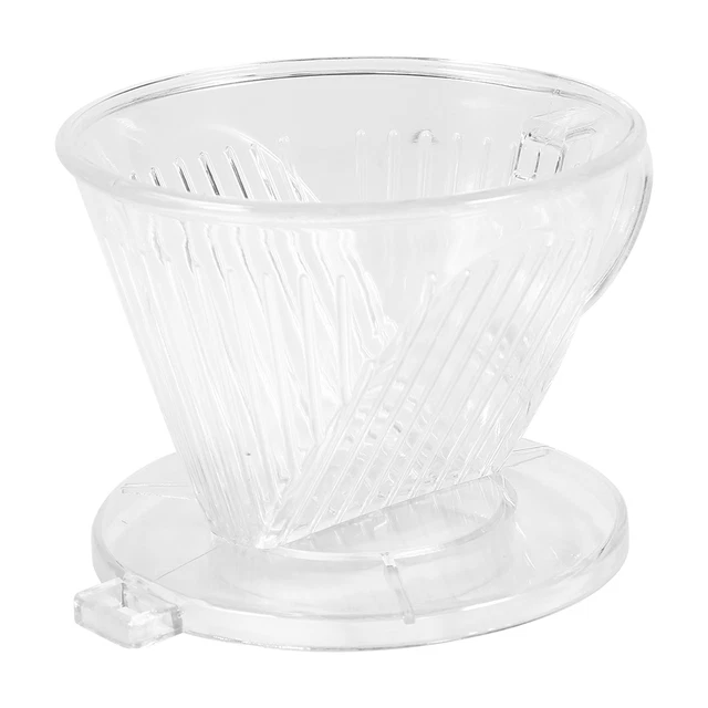 TRANSPARENT REUSABLE COFFEE Filters Cone Shaped Portable Coffee Dripper