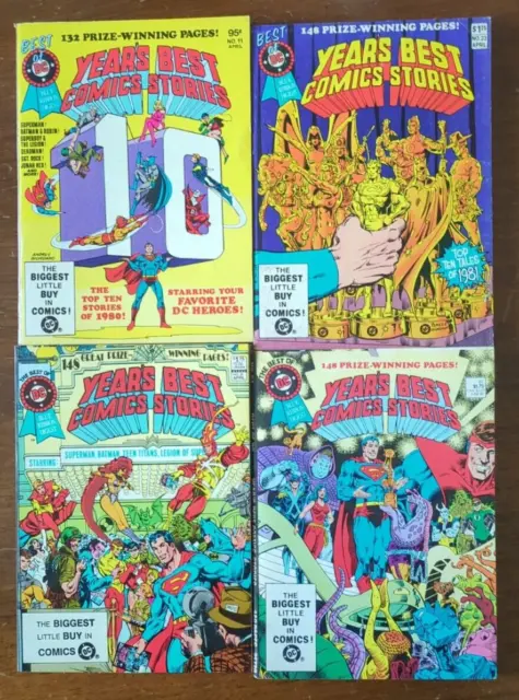 Best Of DC Blue Ribbon Digest #11 23 35 61 - Year's Best Stories Lot Of 4! 1981