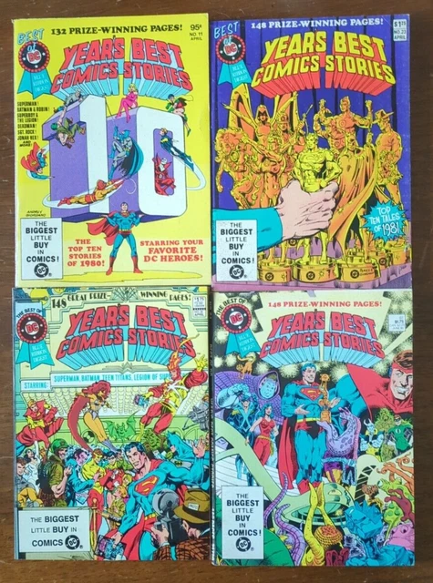 Best Of DC Blue Ribbon Digest #11 23 35 61 - Year's Best Stories Lot Of 4! 1981