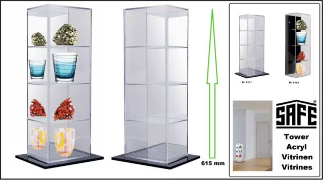 Acryl-Vitrinen lego Torre Modelos 4 Plano Spiegel-Rückwand Safe 5111H 605MM