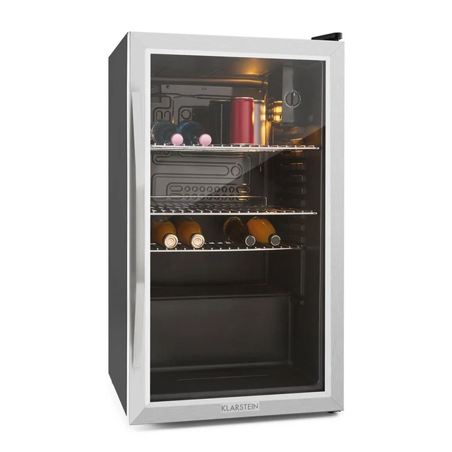 FRIGORIFERO PICCOLO MINI Frigo Bar Camera Bevande Porta Inox Classe G