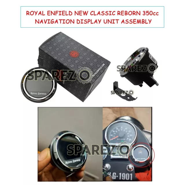 Originale Royal Enfield Classico Reborn 350 " Nautico Display Unità Con Supporto