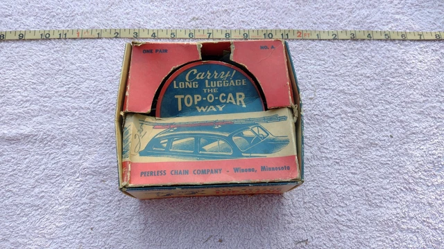 NOS MIB vtg Peerless Top o' Car  carrier Hudson Hornet Pacemaker Stepdown on box