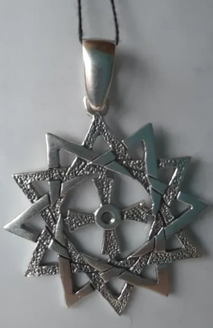 Ukraine Sterling 925 Silver Ag Pendant Suspension Maltese Cross Ornament Amulet