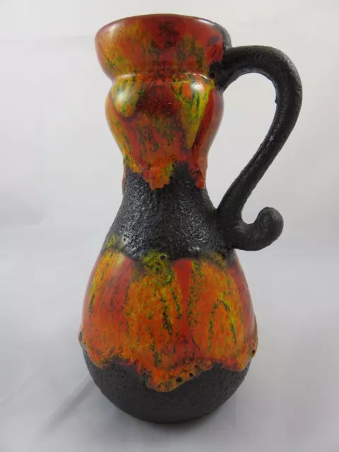 Fat Lava Vase Form 70er J. schön beautiful glaze braun rot orange Design #2