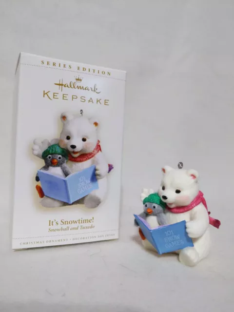 MIB #6 in series 2006 Hallmark Keepsake Christmas Ornament It's Snowtime