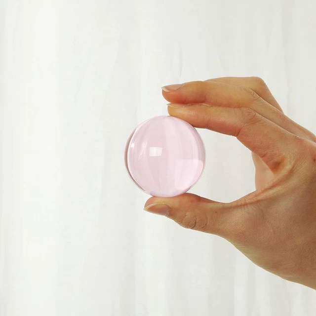 40 mm sfera cristallo rosa