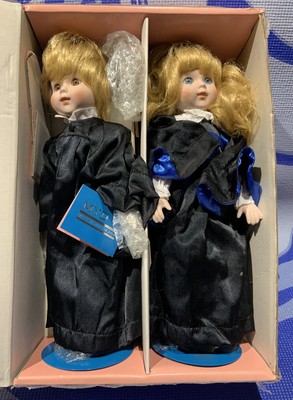 Marian Yu Designs 1980's Boy & Girl Porcelain Dolls Vintage/Limited Edition