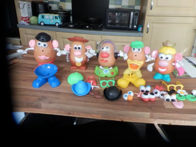 Mr Potato Head Bundle X-5  Bodies Including Toy Story Buzz Lightyear And Woody