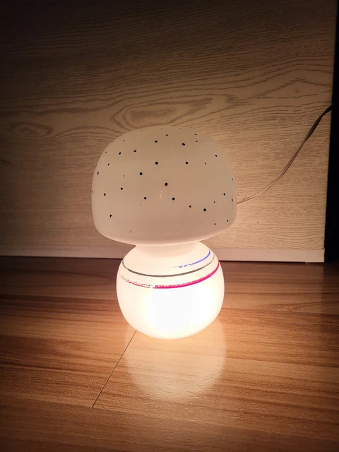 LAMPADA SPACE AGE da Tavolo a forma di fungo Vintage anni 60 70 vetro