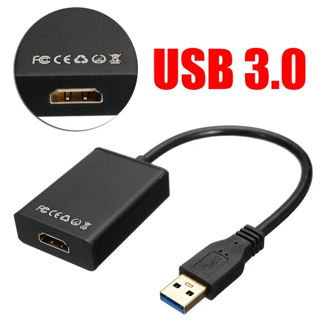 Adaptateur HDMI Vers USB 3.0 – Conversion Vidéo 1080P Pour PC – Neuf, Générique