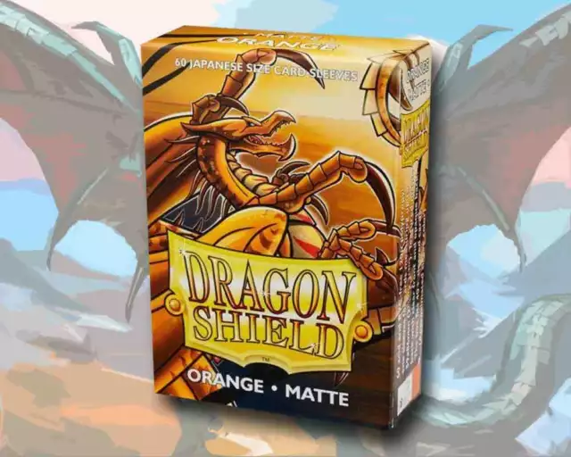 60 Dragon Shield Card Sleeves Karten Hüllen Mini Small Matte Orange ✅