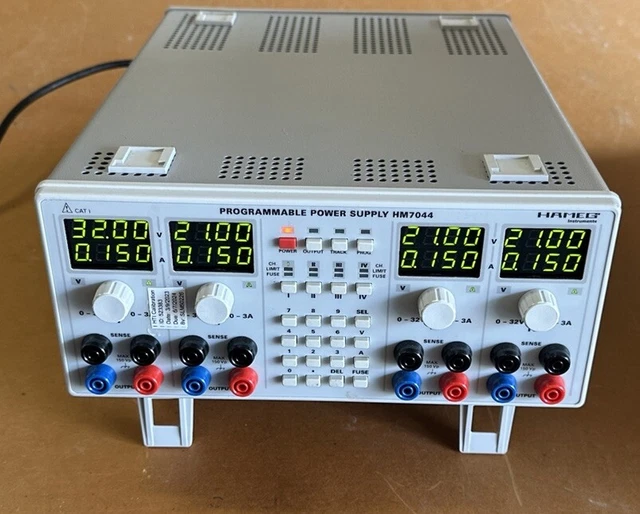 Hameg HM7044 Quadruple High Performance Programmable Power Supply 384W, 0-32VDC