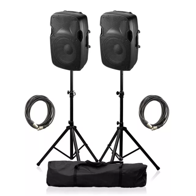 Ibiza Sound XTK10A Active Speaker 8" 600W Sound System DJ Disco Package