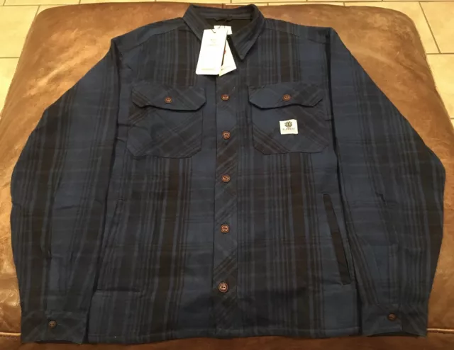 Element Wentworth Flannel Jacket Size Small Men’s New With Tags