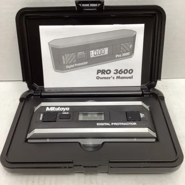 Digital Electronic Level Pro 3600 Level Protractor Inclinometer New with Case