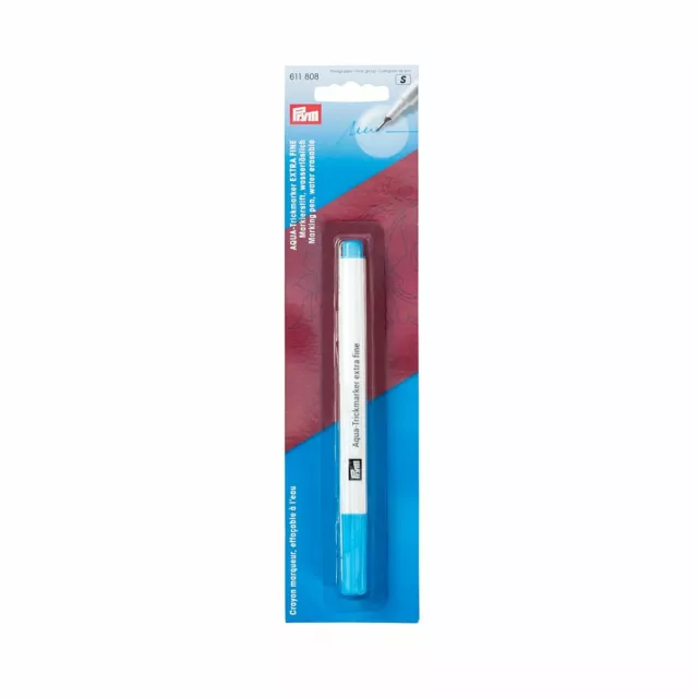 D4 PRYM Trickmarker Aqua wasserlöslich extrafein blau 611808 quilten Schablone