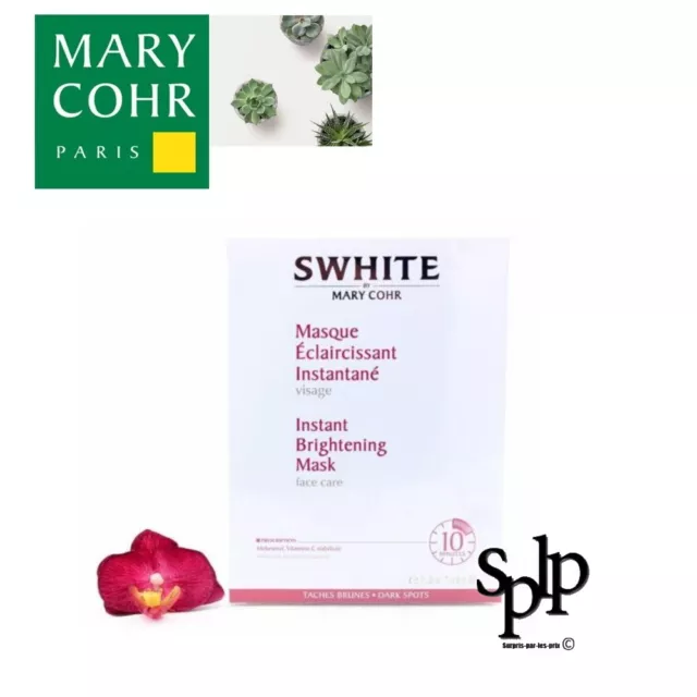 Mary Cohr Swhite Masque éclaircissant instantané visage 7 soins x 30 ml