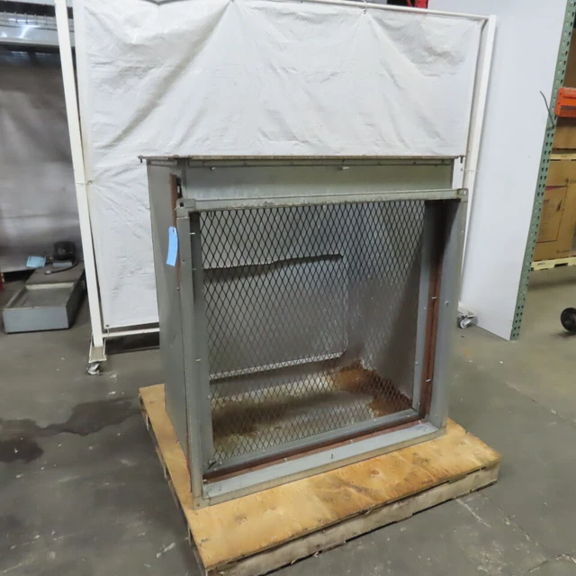 40" x 40" HVAC Galvanized Air Intake Filter Housing Box 26" x 44" Connection