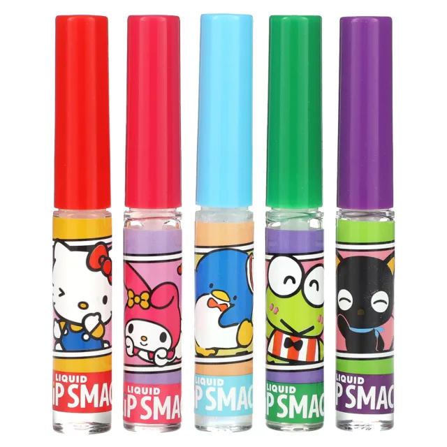 Hello Kitty And Friends, Liquid Lip Smacker, Best Flavor Forever, 5 Pack, 0.45