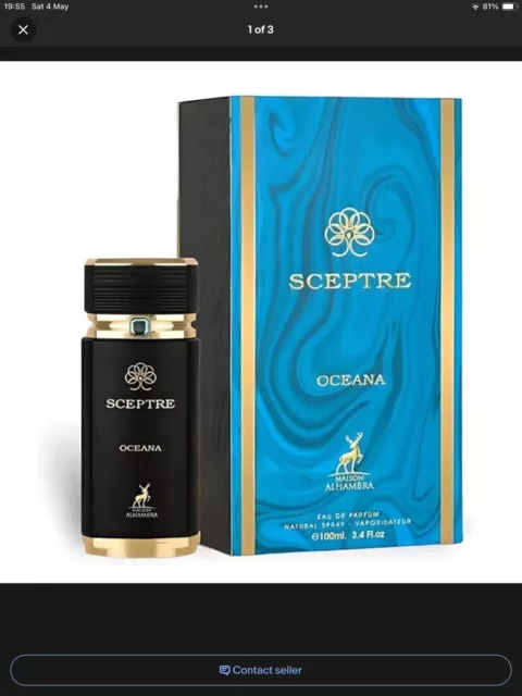 Sceptre Oceana 100 ml eau de parfum di Maison Alhambra unisex regalo nuovo sigillato