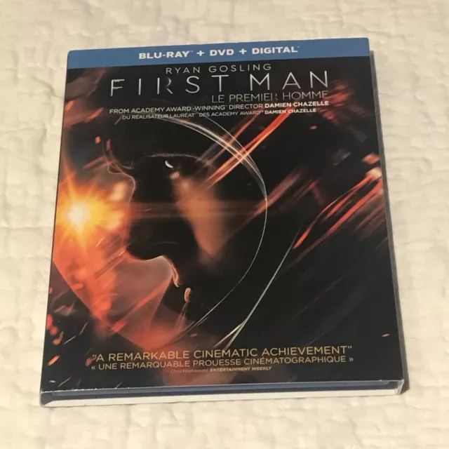 First Man Bluray & DVD Combo with Slipcover - No Digital