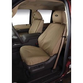 F-150® 2015-2020 Super Duty® 2017-2022 Front Captains Truck Seat Covers in Taupe