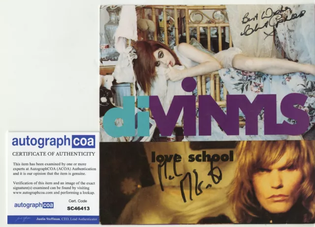 Divinyls, Chrissy Amphlett Mark McEntee Signed Vinyl 7" ACOA Love School