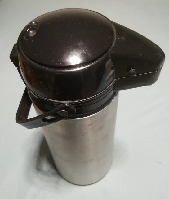 Coffee Dispenser with Pump - Vacuum Insulated Stainless Steel Carafe