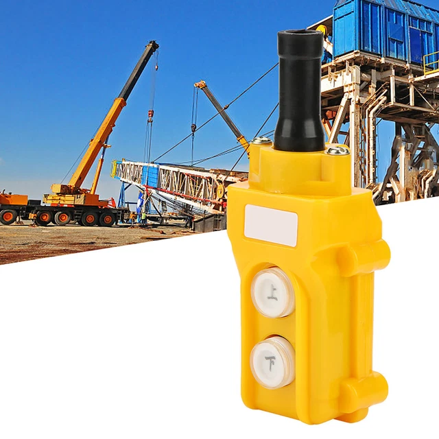 XAC-A271 Crane Chain Hoist Push Control Switch - 2 Button Pendant Controller, IP54, 500V