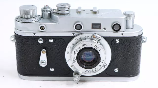 Zorki 2-C 2C Télémètre Caméra Leica Leitz Elmar 5Cm F3.5 50Mm M39 Ltm...