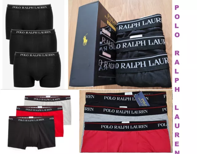 Men's Ralph Lauren Underwear Boxer Shorts Trunks 3 in a Pack Christmas Offer