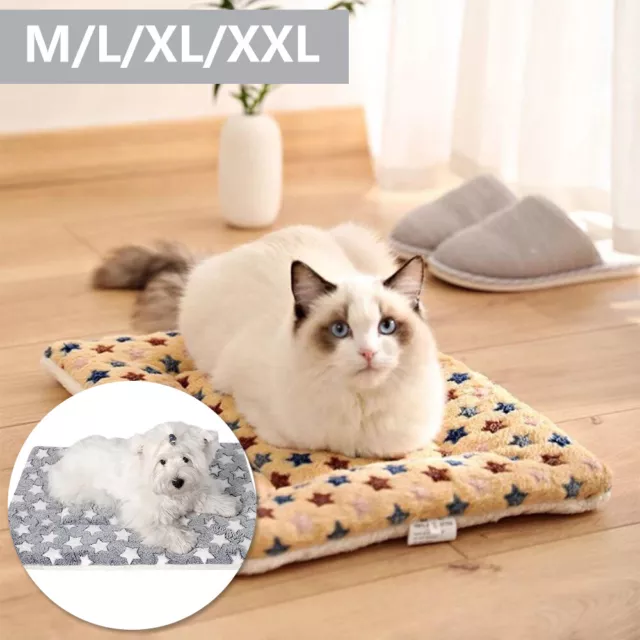 Pet Dog Bed Mat Self Warming Soft Pad Dog Cat Cage Kennel Crate Mat Sleeping Bed