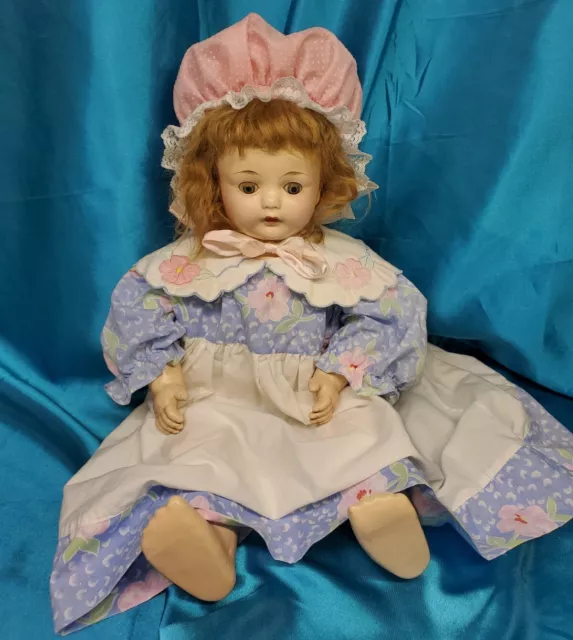 Antique 1920s Composition Mama Doll Tin Sleep Eyes Effanbee Doll Mohair 100 00 Picclick