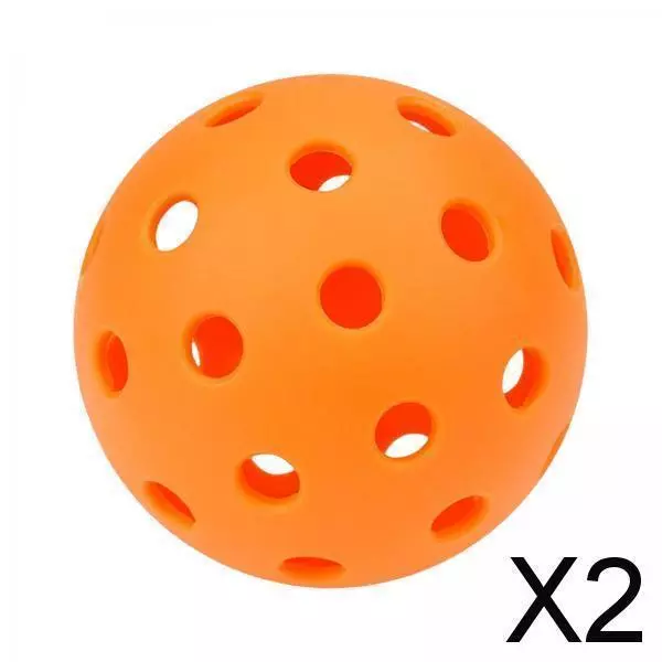 2x Vibrant Colored Golf Balls for Enhanced Swing Practice, Orange