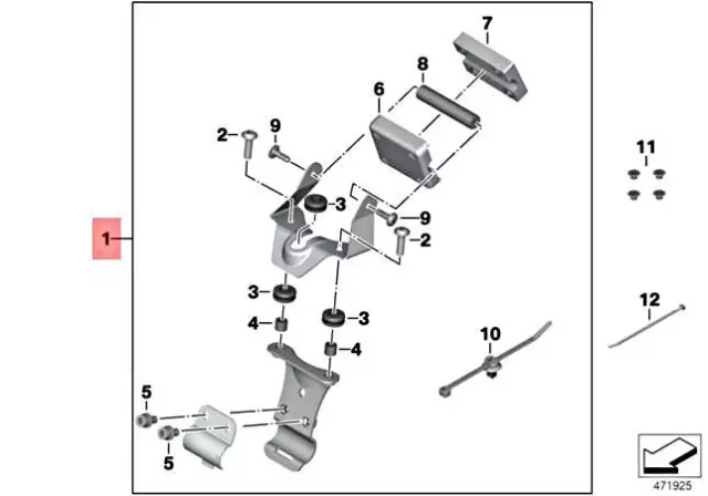 New Bmw K19 0C15 Set Holder Bmw Motorrad Navigator 77528356870 Genuine