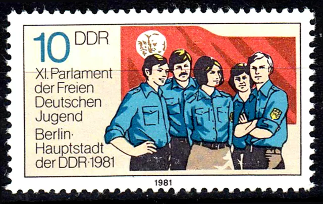 Deutschland DDR gestempelt FdJ Freie Deutsche Jugend Jahrgang 1981 / 1866