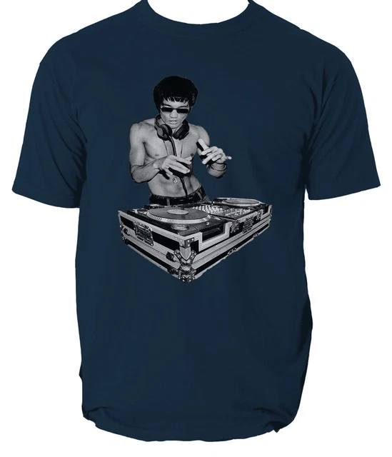Maglietta da uomo DJ Bruce Lee indossata da Tony Stark Avengers Movie sei colori