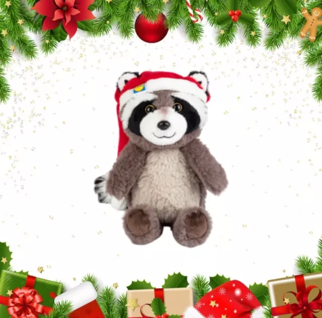 LIDL RACCOON CHRISTMAS Advert 2023 Soft Plush Teddy Raccoon Toy 20cm