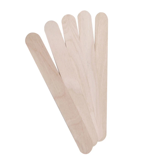 100 palitos de madera espátula de bambú Miss Beauty depresor de lengua