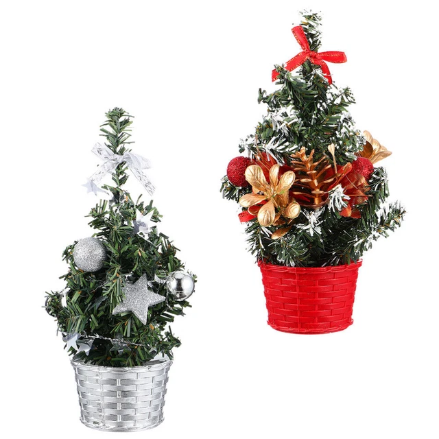 Decoración Para Mesa De Navidad Mini Árboles de Sisal Árbol de Navidad Decoración