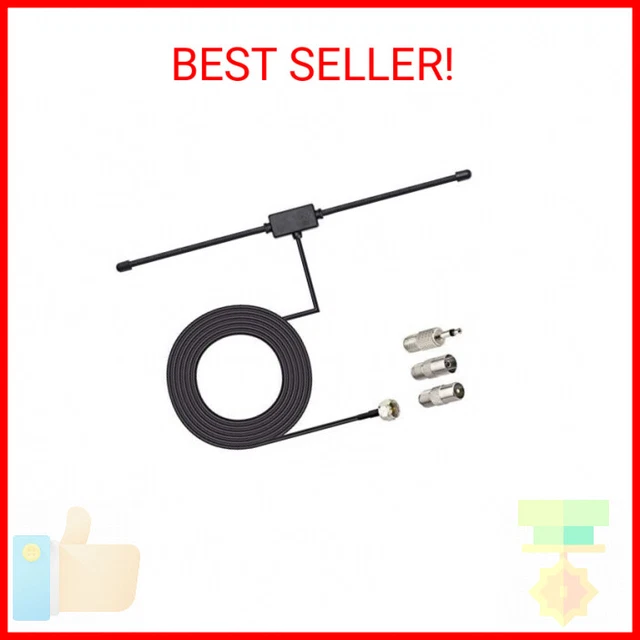 BINGFU FM RADIO Dipole Antenna for Stereo Receiver Indoor Pioneer Onkyo