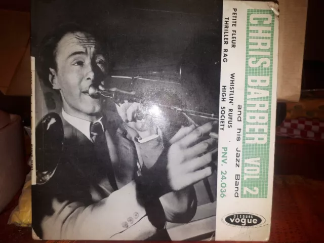 CHRIS BARBER'S JAZZ BAND Vinyle 45 tours EP 7" PETITE FLEUR Bechet  VOGUE 24036