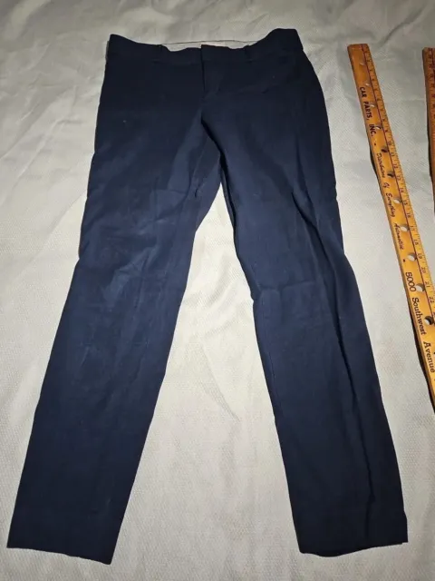 Banana Republic Womens Pant Size 6 Blue Logan Fit Stretch Cotton Spandex Trouser