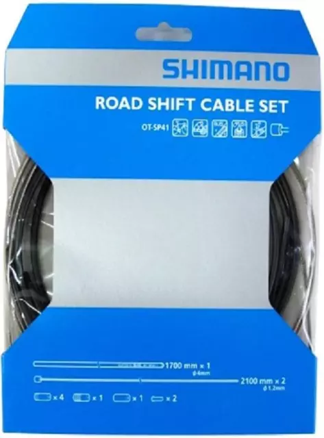 Shimano OT-SP41 Road Shift Cable Set Gear Dura-Ace Ultegra 105 BLACK Y60098022