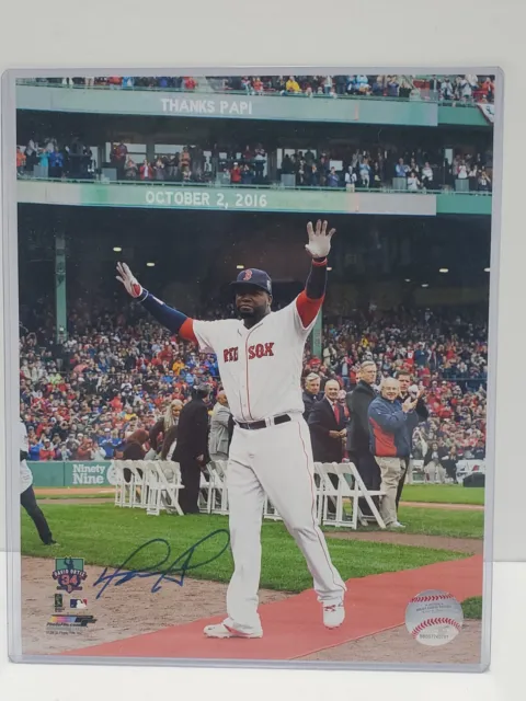 DAVID ORTIZ autograph Signed 8x10 Photo New England Picture COA