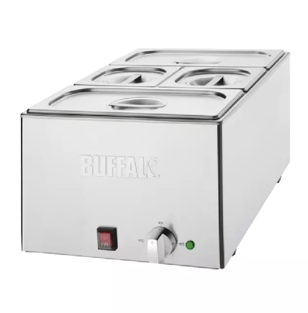 Buffalo Bain Marie With Pan Pot Cookware Electric Food Warmer @Next Day delivery